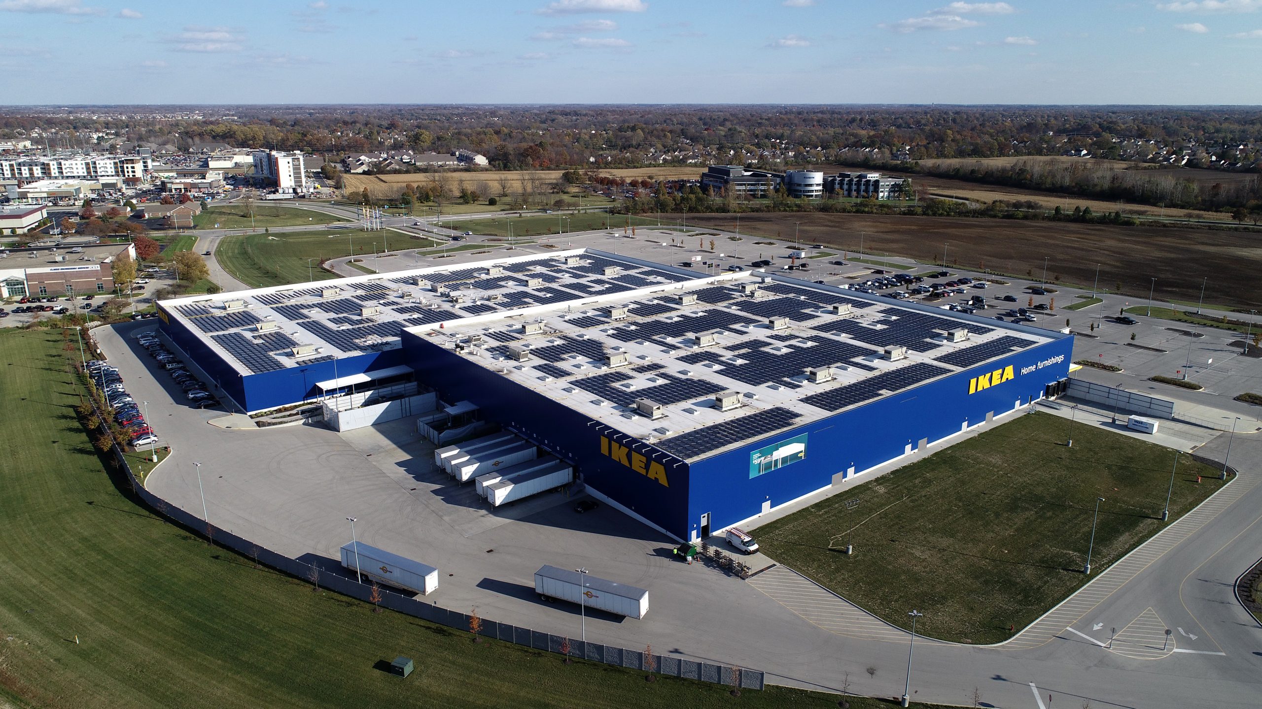 ikea commercial roofing project by ce reeve roofing in indiana