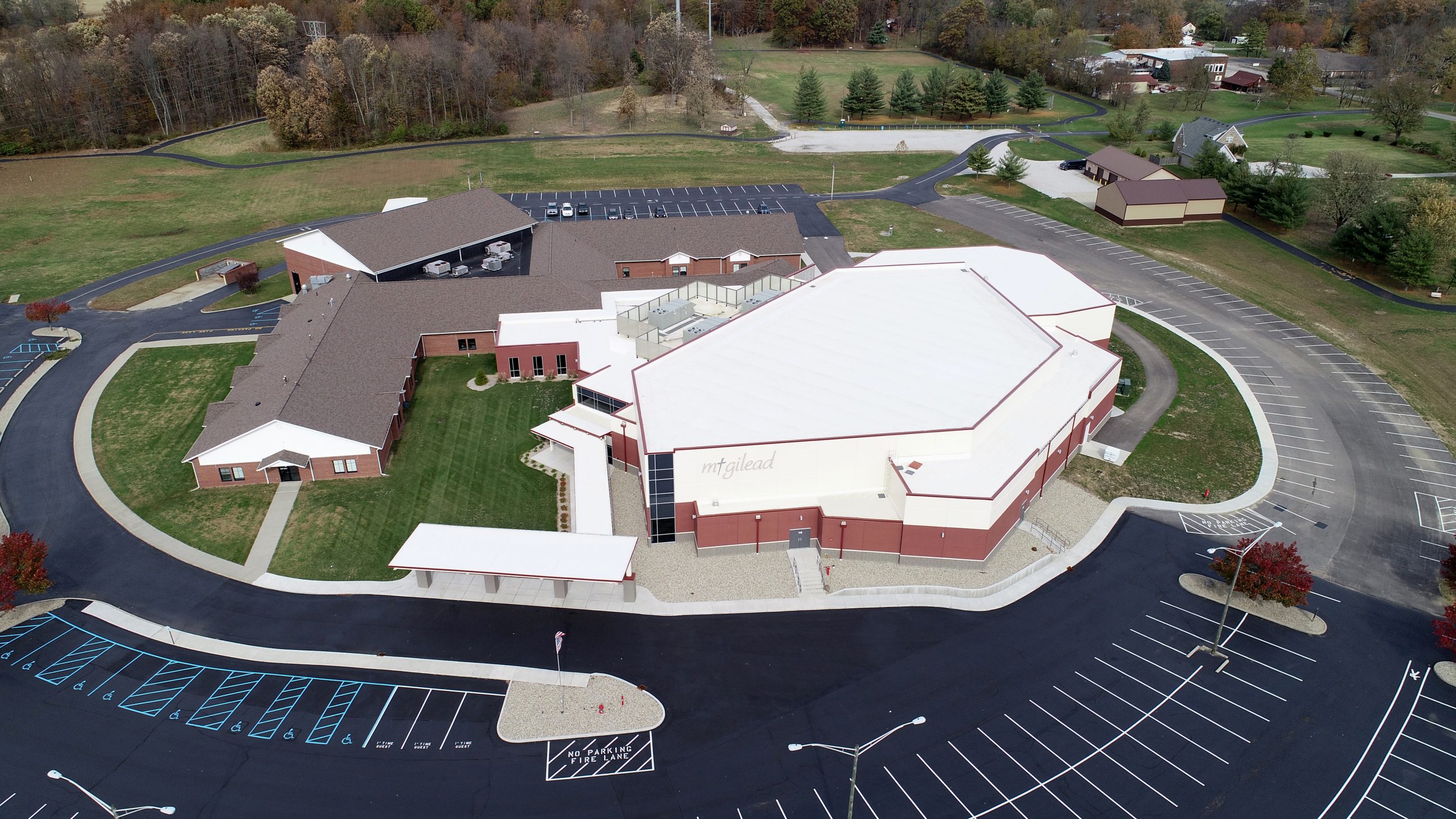 Mt Gilead Church commercial roofing project by ce reeve roofing in Indiana