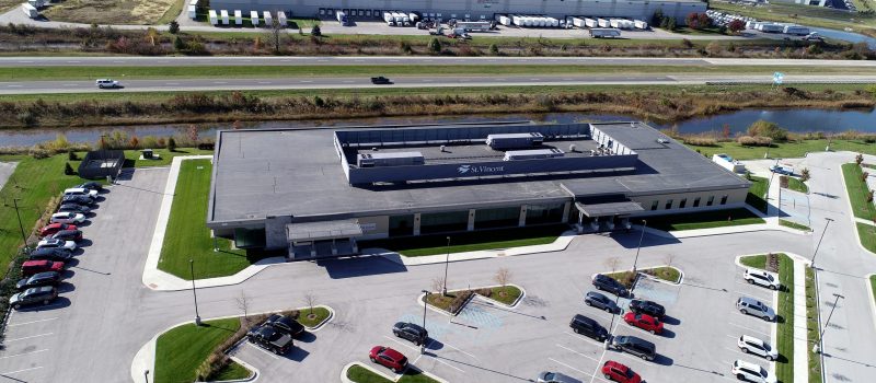 St. Vincent Brownsburg commercial roofing project by ce reeve roofing in indiana