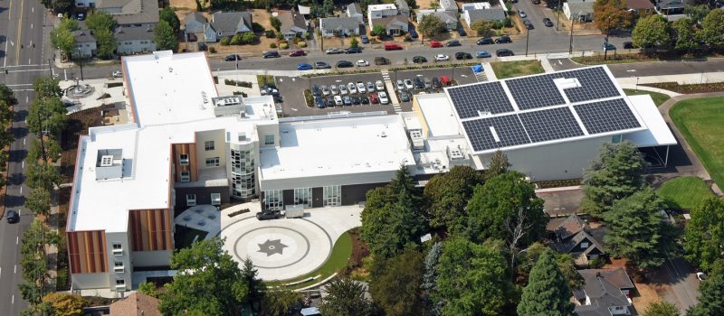 Kellogg Middle School (photo 1 -Courtyard View) - ABC Roofing